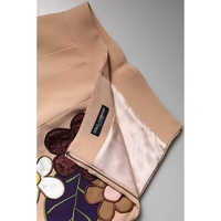 Dolce & Gabbana Women's Beige Floral High Waist Pencil Cut Skirt - 42 IT thumbnail