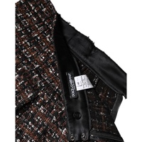 Dolce & Gabbana Women's Multicolor High Waist Tartan Tweed Mini Skirt - 38 IT thumbnail