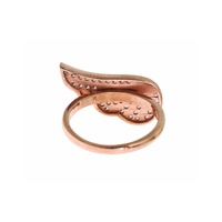 Nialaya Women's Pink Gold 925 Silver  Clear CZ Ring - 49 EU thumbnail