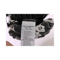 Black and White Floral Lace Crystal Hair Claw One Size Women thumbnail
