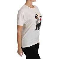 DOLCE & GABBANA Figure Family Silk T-Shirt 44 IT Women thumbnail