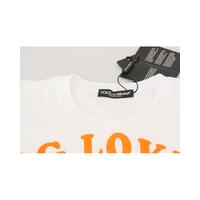 Dolce & Gabbana Crew Neck T-shirt with DG LOVES SUD Motive 36 IT Women thumbnail