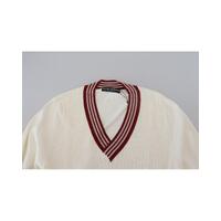 Silk-Cotton V-Neck Sweater with Logo Details 52 IT Men thumbnail