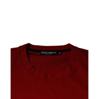 Dolce & Gabbana Men's Red DG Eye Cotton Crew Neck T-shirt - 44 IT thumbnail