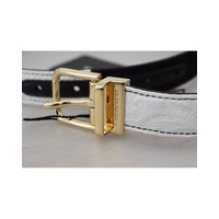 Dolce & Gabbana Women's White Floral Leather Accessory Shoulder Strap - One Size thumbnail
