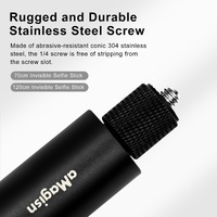 Universal Selfie Stick for Insta360 one x and Sport Cameras - 1.2m thumbnail