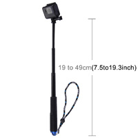 Extendable Monopod for Gopro and Other Action Cameras - 19-49cm thumbnail