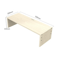 Natural Wood Monitor Stand - Compact Design thumbnail