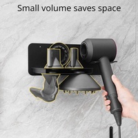 Wall Mounted Hair Dryer Holder For Bathroom Storage Upgraded Model thumbnail