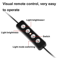48leds Laptop Camera Beauty Ring Light - Clip Set 4-inch - Clip Set thumbnail