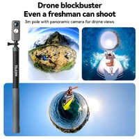 3m Carbon Fiber Selfie Stick Monopod for Action Cameras - 1 / 4 Screw thumbnail