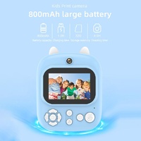 32g Instant Camera with 2.4 Display & Card Reader for Kids - 1200w Blue - Standard Pink thumbnail