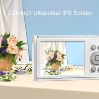 4k 8x Optical Zoom Telescopic Lens Digital Camera - White 2.88 Inch thumbnail