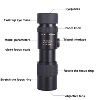 High Definition Monocular Telescope - 10-300X40 Bak4 Prism thumbnail