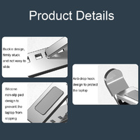 Foldable Aluminum Laptop Stand with Heat Dissipation thumbnail