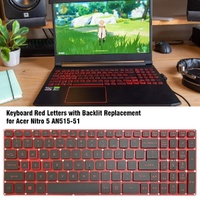Red Backlit Laptop Keyboard - us Version - For Acer Nitro 5 An515-41 thumbnail