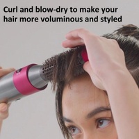 Gold 20mm Cylinder Comb for Dyson Airwrap - 20Mm  Cylinder Comb Rose Red thumbnail