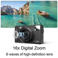 3.0 Hd Children's Digital Camera with 48mp and 3 Screen - Black thumbnail