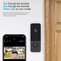 Wireless Wifi Video Doorbell With Night Vision And Ai Recognition - 720P - 2600 Mah thumbnail