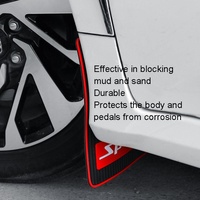 2Pcs Car Tire Mud Flap Modification Plastic Anti-Splash Mud Flap Fender Guard - Cat Eye - Sports thumbnail