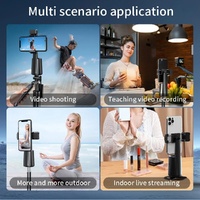 Auto Tracking Gimbal Stabilizer with Fill Light and Selfie Stick - 360 Degree Rotation - A200 Set 1 thumbnail
