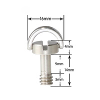 2-Pack D-Ring Camera Plate Mount With 1 / 4 Quick Release Screws thumbnail