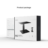 Black Adjustable Desk Stand for Laptop and Monitor - Eda0011511 thumbnail