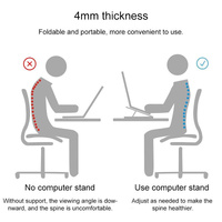 Adjustable Laptop Stand - Portable Folding Heat Dissipation Desktop Holder thumbnail