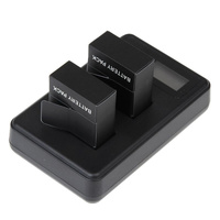 Lcd Screen Dual Battery Charger for Gopro Hero3 with Charging Capacity Display thumbnail