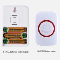 Wireless Doorbell With Remote Control And Flashing Light - Cmf1188-12 thumbnail