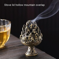 Large Vintage Copper Incense Burner - Bronze Ornament thumbnail