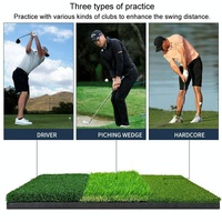 Indoor Golf Practice Pad - 3-in-1 Swing Mat for Hitting and Chipping - 90X40Cm thumbnail