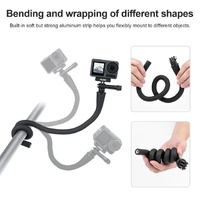 Versatile Octopus Tripod for Action Camera and Phone - Flexible Mount - With Phone Clip Kit thumbnail