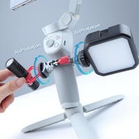 Extension Bracket with Dual Cold Shoe for Dji Om4 / Mobile 3 Stabilizer thumbnail