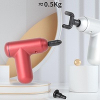 Compact Vibrating Fascia Massage Gun - Gray thumbnail