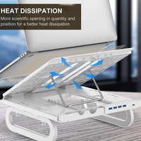 Adjustable Foldable Laptop Stand for Cooling and Ergonomic Lifting thumbnail
