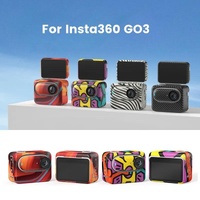 Carbon Fiber Style Body Sticker for Insta360 Go 3 Action Camera - Graffiti thumbnail