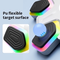 Bluetooth Music Boxing Machine - 4 Modes 9 Speeds Colourful Lights - With Kids Golves White thumbnail