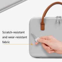 Waterproof Leather Computer Bag - Multifunctional Navy Blue thumbnail