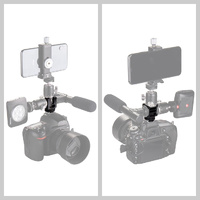 Aluminum 4-Head Hot Shoe Mount Adapter For Microphone And Flash Light thumbnail