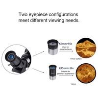 High Definition High Times Astronomical Telescope with Tripod - 16x / 66x70 thumbnail