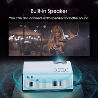 Portable Home Theater Projector - 80 Ansi Lumens Android 9.0 800X480P 1G + 8G thumbnail