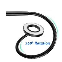 360 Degree Flexible Selfie Ring Light with Phone Holder for Live Streaming - 8 Inch thumbnail