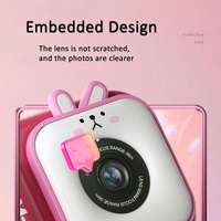 48Mp Dual Lens Kids Digital Camera With 2.4 Ips Screen And 32Gb Tf Card - Blue Fox - With 32G Tf Card Pink Bunny thumbnail