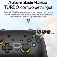 Wireless Gamepad for Nintendo Switch / Pro - Tooth Design - Tbd0603716903 Black thumbnail