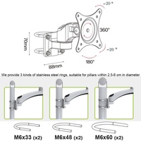Wall Mount Monitor Stand - no Drilling Needed thumbnail