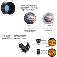 High Definition Astronomical Telescope with Tripod and Phone Clip - Dark Blue thumbnail