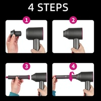 Long Barrel Pair & Adapter for Dyson Hair Dryer - Curling Iron Accessory thumbnail