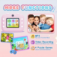 Blue Children'S Thermal Camera With Dual-Camera 1080P Hd 2400W Pixel 2.4-Inch Display - Pink+32Gb thumbnail