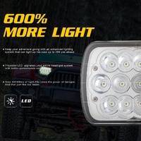 7 Inch 5X7 H4 15W Dc 9 - 30V 1500Lm Ip67 Car Truck Off - Road Vehicle Led Work Lights / Headlight With 15Leds Lamps thumbnail